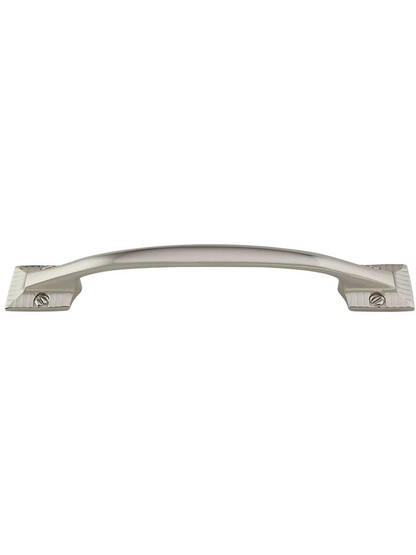 Vintage 1900 Cabinet Pull - 5 inch Center-to-Center in Polished Nickel.